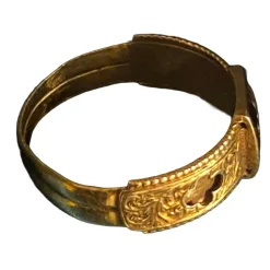 Pamono Victorian Gold Memorial Mourning Ring><noscript><img width=