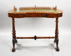 Pamono Victorian Kidney Shaped Writing Table in Rosewood, 1860> Desks