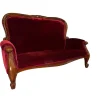 New Pamono Victorian Loveseat Miniature in Red Velvet