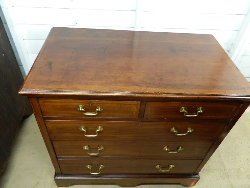 Outlet Pamono Victorian Mahogany Chest of Drawers, 1890s