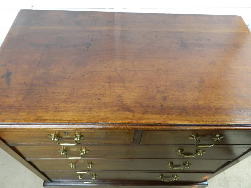 Outlet Pamono Victorian Mahogany Chest of Drawers, 1890s
