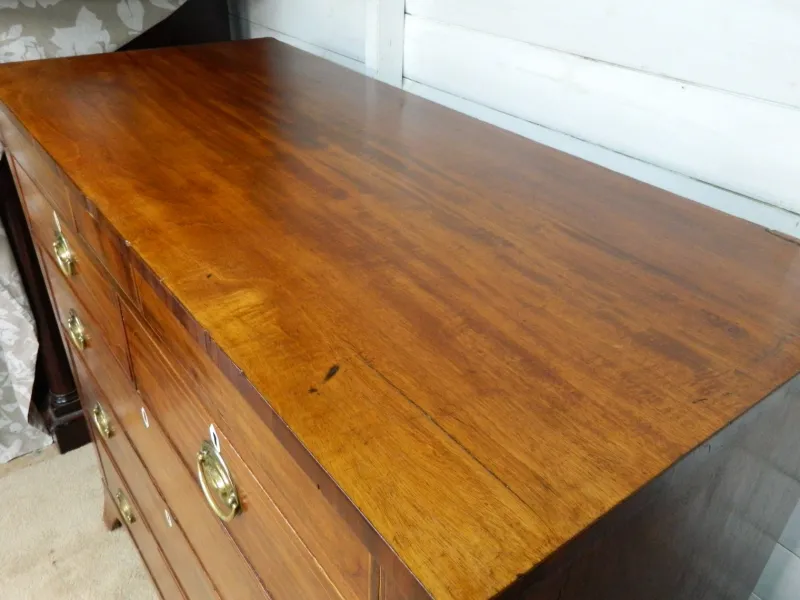 Pamono Victorian Mahogany Inlay Chest of Drawers