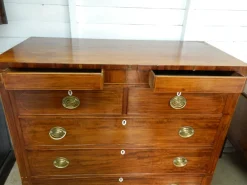 Pamono Victorian Mahogany Inlay Chest of Drawers