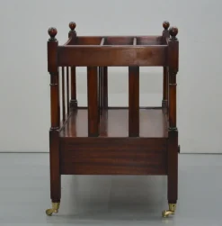 Best Pamono Victorian Mahogany Music Stand or Magazine Rack with Castors and Single Drawer