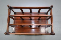 Best Pamono Victorian Mahogany Music Stand or Magazine Rack with Castors and Single Drawer