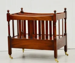 Best Pamono Victorian Mahogany Music Stand or Magazine Rack with Castors and Single Drawer