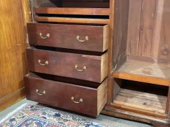 Pamono Victorian Mahogany Wardrobe, 19th Century><noscript><img width=