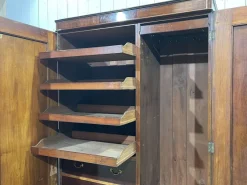 Pamono Victorian Mahogany Wardrobe, 19th Century><noscript><img width=