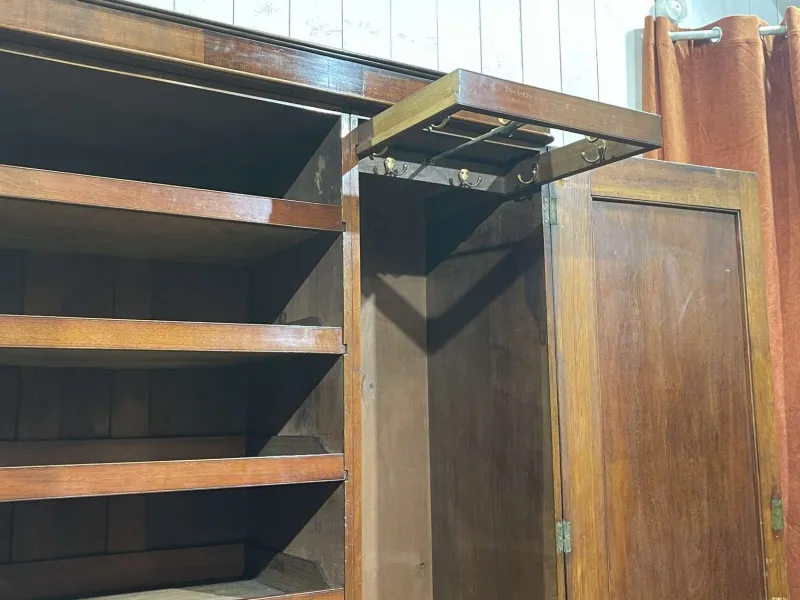 Pamono Victorian Mahogany Wardrobe, 19th Century> Cabinets & Wardrobes