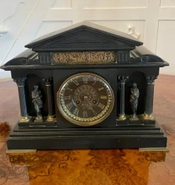 Pamono Victorian Marble Mantle Clock, 1860s> Clocks