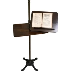 Hot Pamono Victorian Music Stand in Mahogany, Brass, Copper & Cast Iron, 1850s