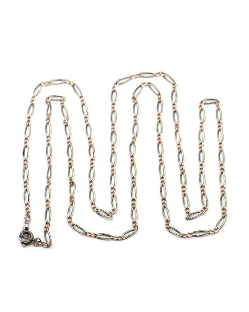 Online Pamono Victorian Niello Silver Chain
