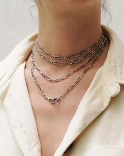 Online Pamono Victorian Niello Silver Chain