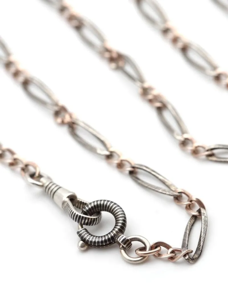 Online Pamono Victorian Niello Silver Chain