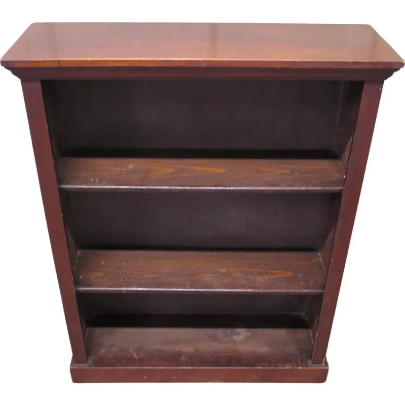 Pamono Victorian Open Bookcase in Mahogany