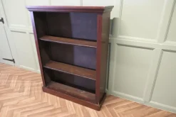 Pamono Victorian Open Bookcase in Mahogany