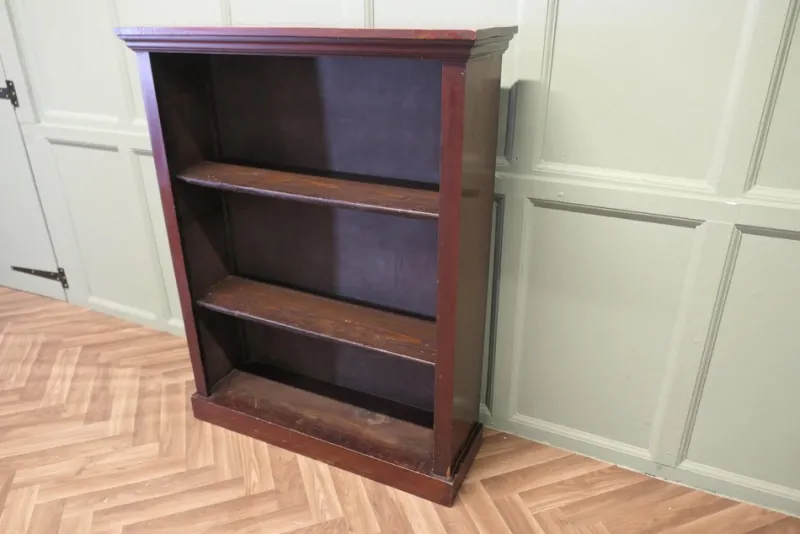 Pamono Victorian Open Bookcase in Mahogany