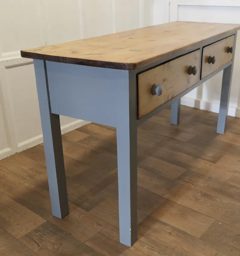 Pamono Victorian Pine Kitchen Worktable