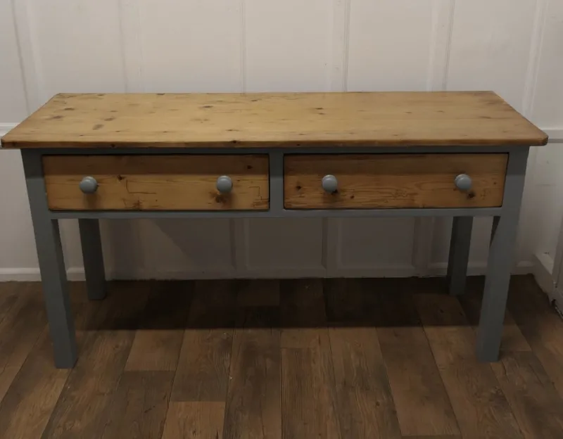 Pamono Victorian Pine Kitchen Worktable