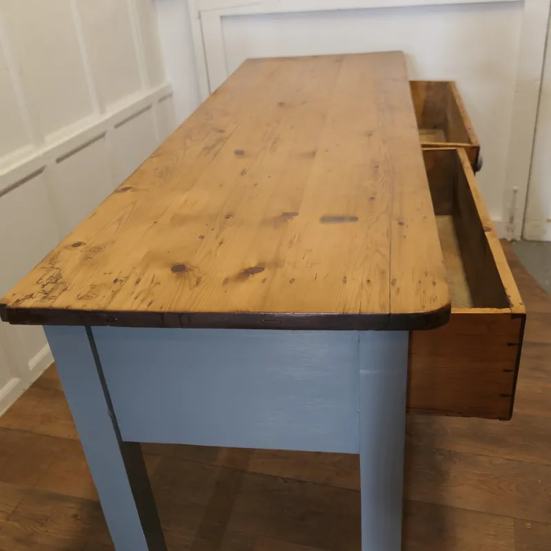 Pamono Victorian Pine Kitchen Worktable