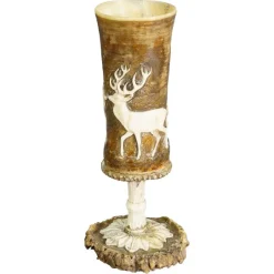 Pamono Victorian Rustic Black Forest Drinking Goblet, Germany, 1860s> Glassware