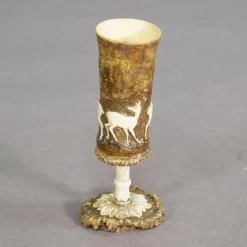 Pamono Victorian Rustic Black Forest Drinking Goblet, Germany, 1860s> Glassware