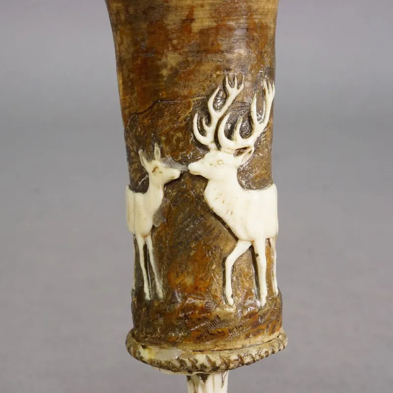 Pamono Victorian Rustic Black Forest Drinking Goblet, Germany, 1860s> Glassware