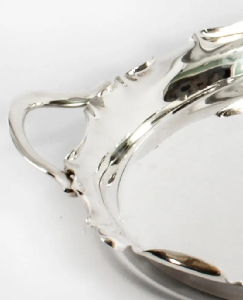Pamono Victorian Silver Plated Tray from Walker & Hall, 1880> Trays