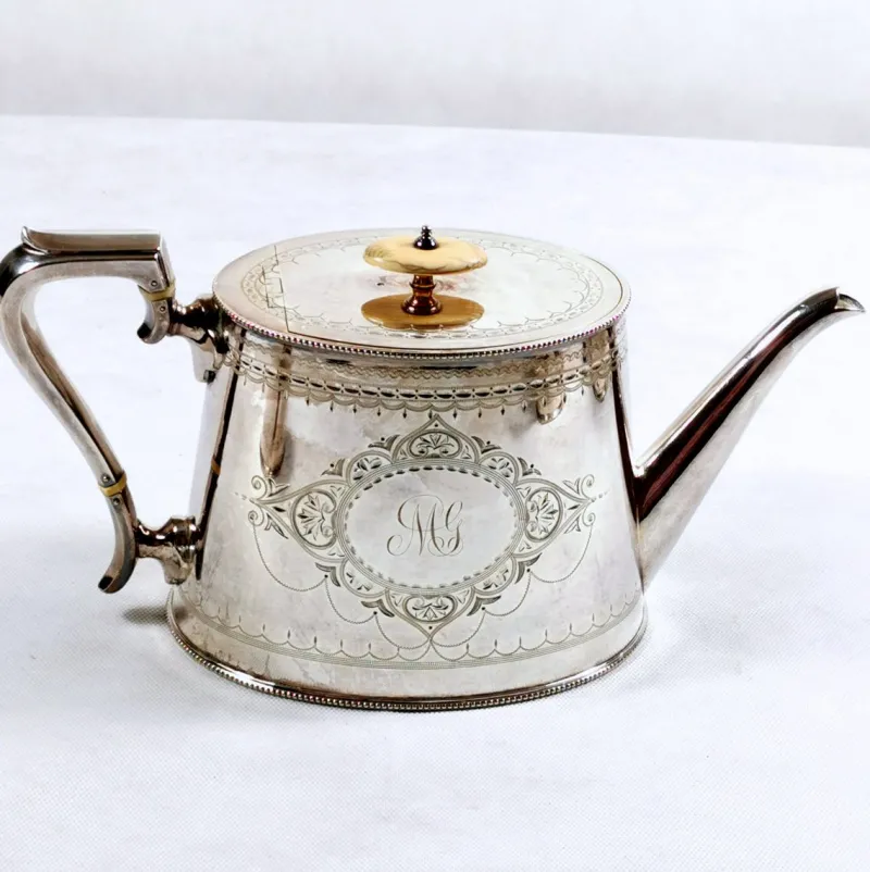 Pamono Victorian Silver-Plated Tea & Coffee Set from George Shadford Lee & Henry Wigfull, Set of 4