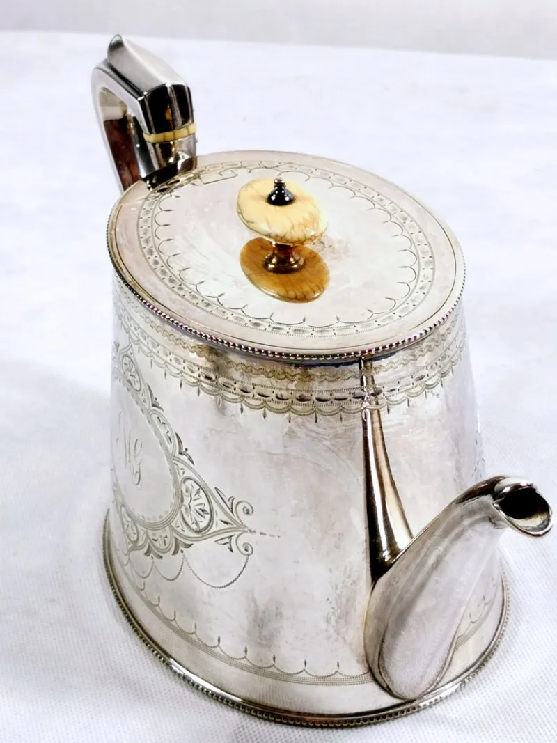 Pamono Victorian Silver-Plated Tea & Coffee Set from George Shadford Lee & Henry Wigfull, Set of 4