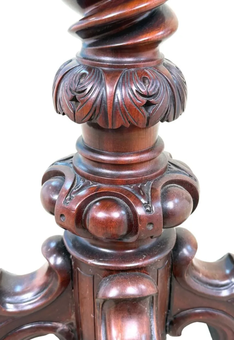 Online Pamono Victorian Walnut and Specimen Marble Chess Table, 1860