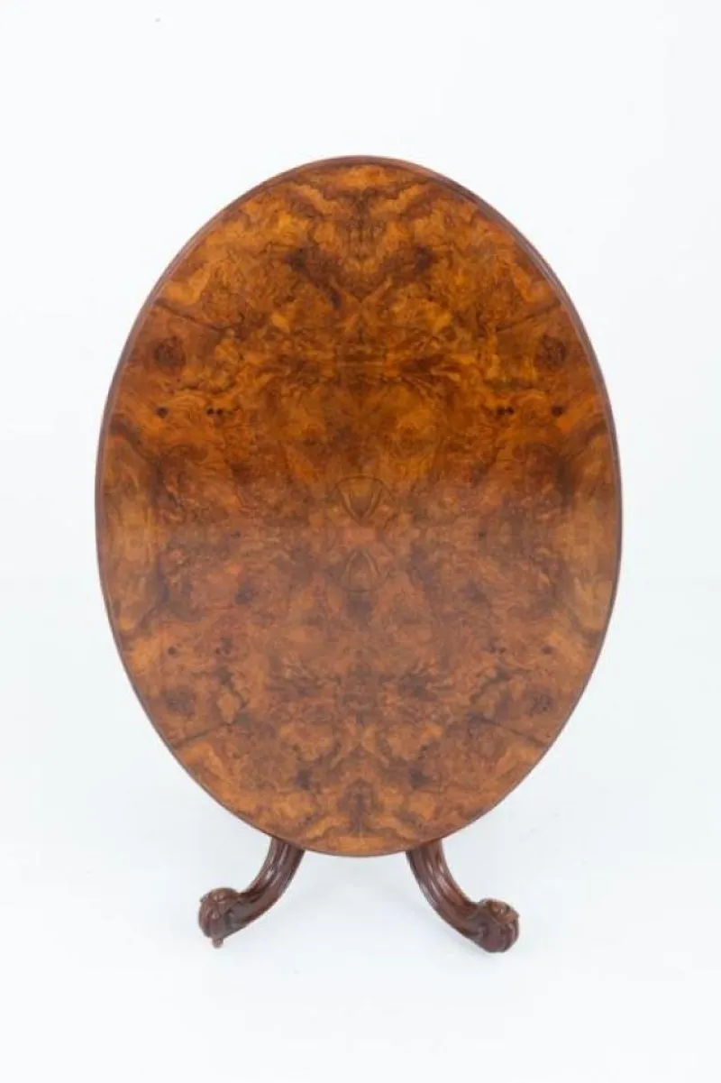 Online Pamono Victorian Walnut Loo Table, 1850s