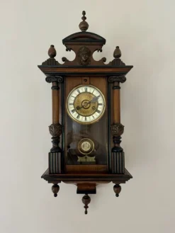 Sale Pamono Victorian Walnut Vienna Wall Clock, 1870s
