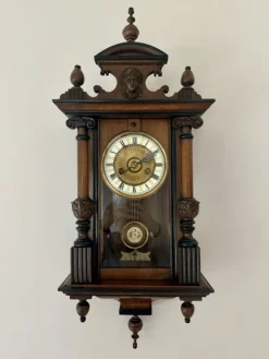 Sale Pamono Victorian Walnut Vienna Wall Clock, 1870s