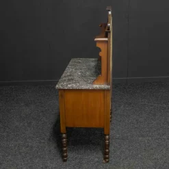 Pamono Victorian Walnut Washstand, 1890s><noscript><img width=