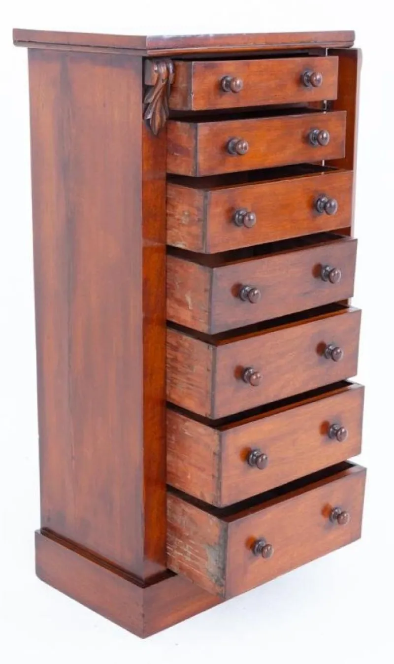 Outlet Pamono Victorian Wellington Campaign Chest, 1860s