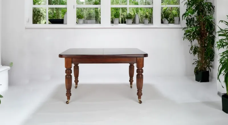Clearance Pamono Victorian Wind Out Mahogany Extending Banquet Dining Table, England, 1910s