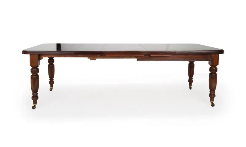 Clearance Pamono Victorian Wind Out Mahogany Extending Banquet Dining Table, England, 1910s