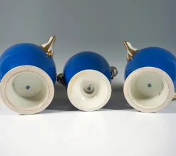 Pamono Vienna Imperial Porcelain Coffee Service in Prussian Blue & Gold, 1825, Set of 19><noscript><img width=