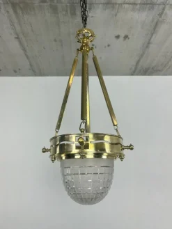 Pamono Vienna Secession Brass Hanging Pot by Kolo Moser & Jutta Sika, 1890s> Vases