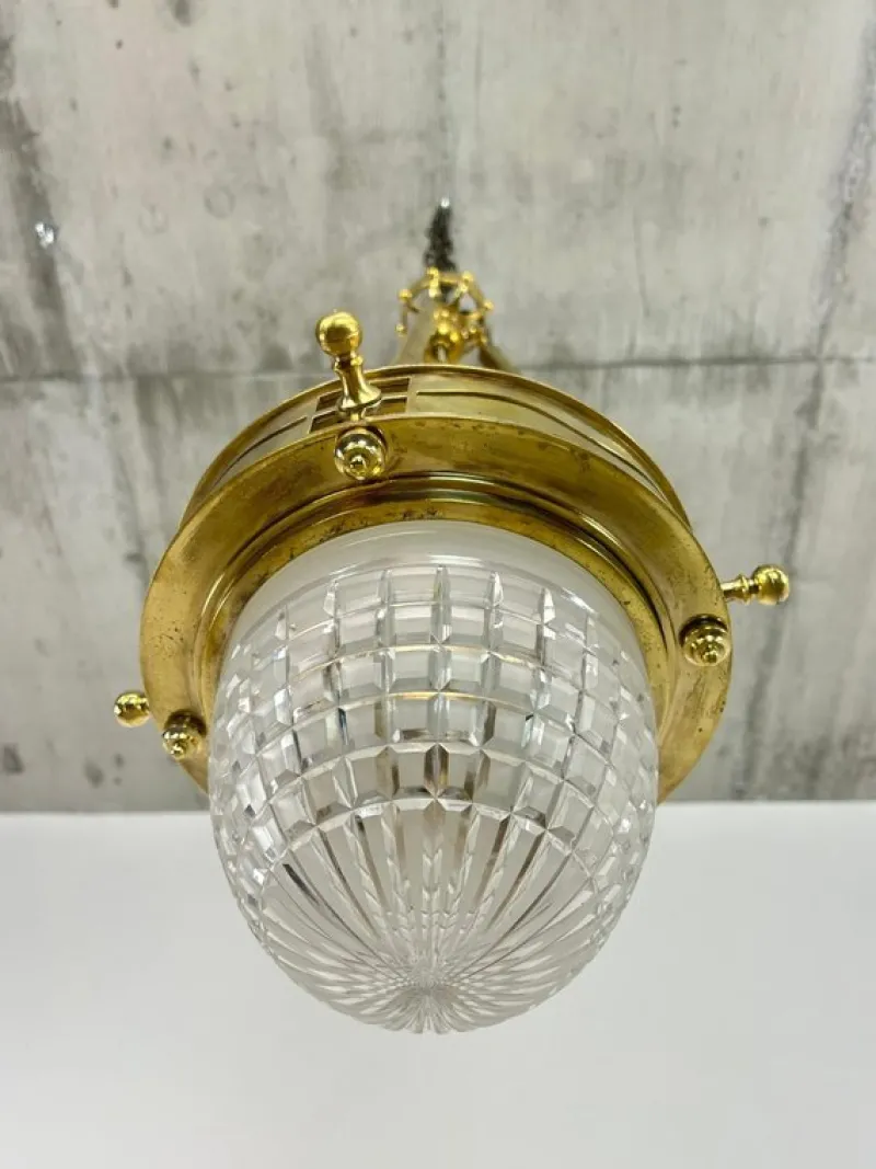 Pamono Vienna Secession Brass Hanging Pot by Kolo Moser & Jutta Sika, 1890s> Vases