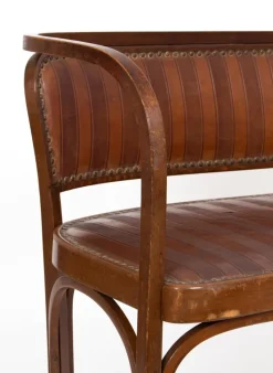 Pamono Vienna Secession Seating Set attributed to Gustav Siegel for J & J Kohn, 1905, Set of 5><noscript><img width=