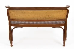 Pamono Vienna Secession Seating Set attributed to Gustav Siegel for J & J Kohn, 1905, Set of 5><noscript><img width=