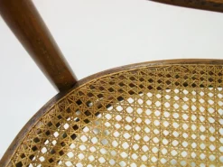Pamono Vienna Secessionist Bentwood and Rattan Settee from Thonet><noscript><img width=