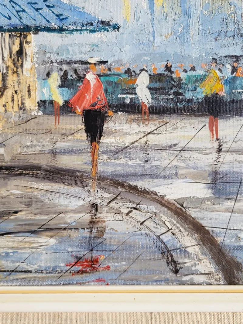 Discount Pamono Vienna's City Center, 1960s, Oil on Canvas