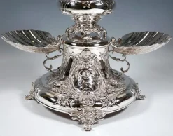 New Pamono Viennese Art Nouveau Silver Caviar Stand from Würbel & Czokally, 1900s