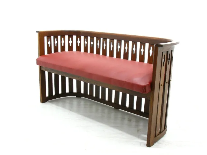 Pamono Viennese Arts & Crafts Oak Sofa and Chair, 1920s, Set of 2> Living Room Sets
