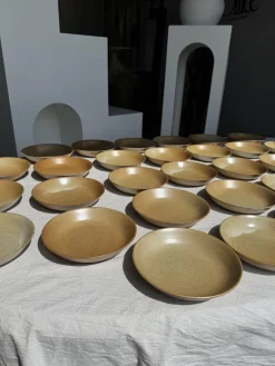 Pamono Village France D19 Soup Plates from CNP, 1980s, Set of 29><noscript><img width=