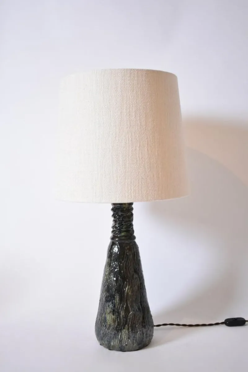 Pamono Villandry Green and Blue Ceramic Lamp by Barracuda Interiors> Table Lamps