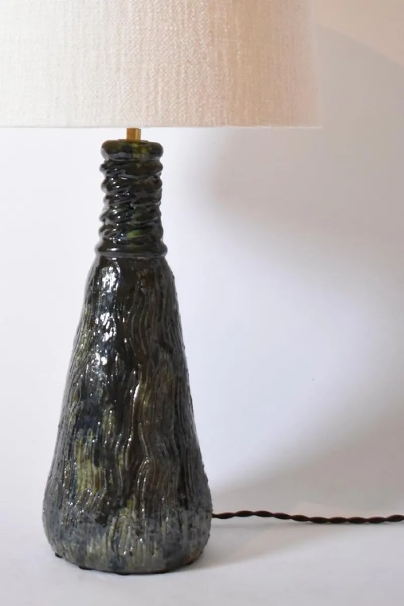 Pamono Villandry Green and Blue Ceramic Lamp by Barracuda Interiors> Table Lamps